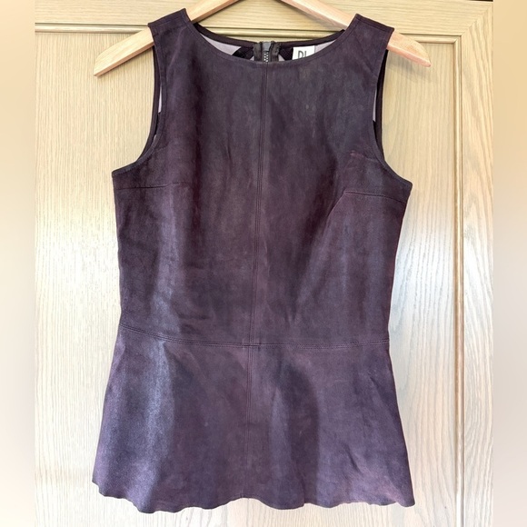 DL1961 Rory Anthropologie French Stretch Lamb Leather Full Zip Back / Medium - Picture 1 of 11